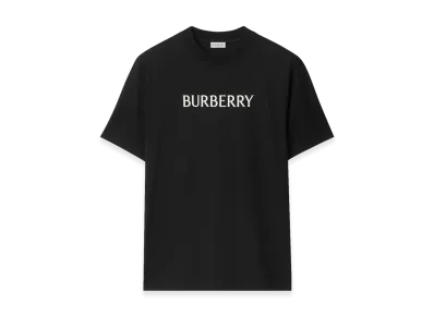 Burberry Logo Cotton Tee "Black"
