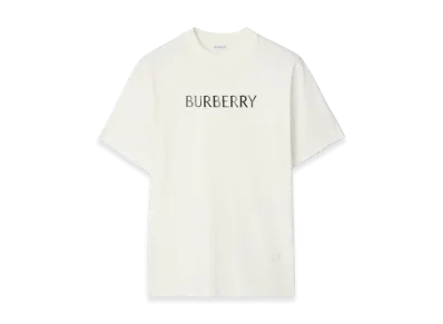 Burberry Logo Cotton Tee "Chalk White"