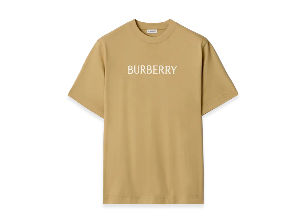 Burberry Logo Cotton Tee "Flax Beige"