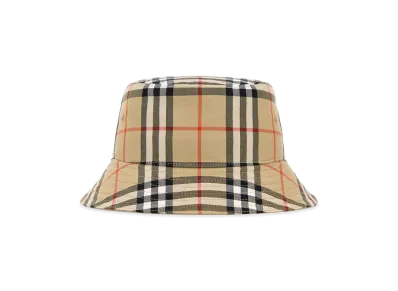 Burberry Embroidered Canvas Bucket Hat "Checked"