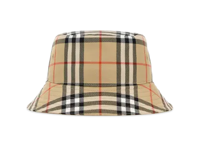 Burberry Embroidered Canvas Bucket Hat "Checked"