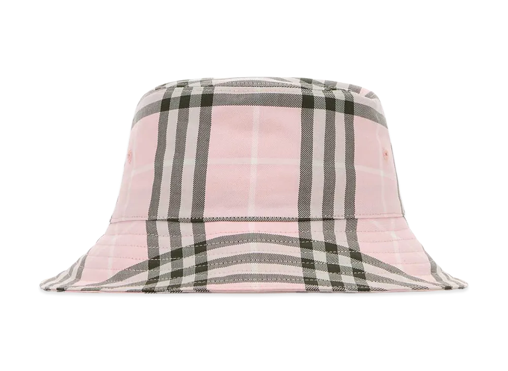 Burberry Women's Embroidered Canvas Bucket Hat "Pink"