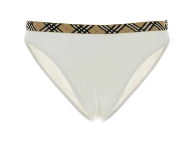 Burberry Women's Stretch Nylon Bikini Bottom "White"
