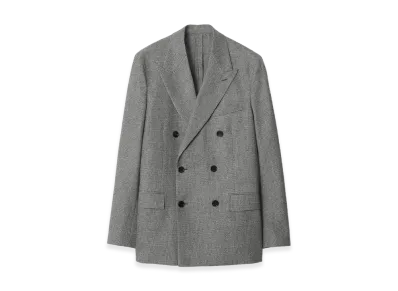 Burberry Puppytooth Check Wool Tailored Jacket "Titanium Grey/Black"