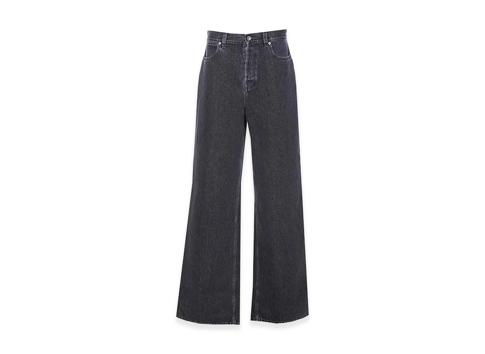 GUCCI Women's Salte Denim Wide-Leg Jeans "Black"