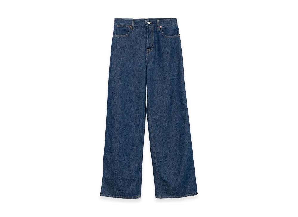GUCCI Women's Denim Wide-Leg Jeans "Blue"