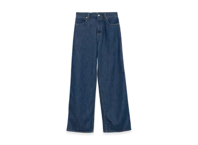 GUCCI Women's Denim Wide-Leg Jeans "Blue"