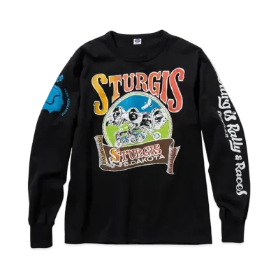 THE REAL McCOY'S BUCO L/S TEE / STURGIS "Black"