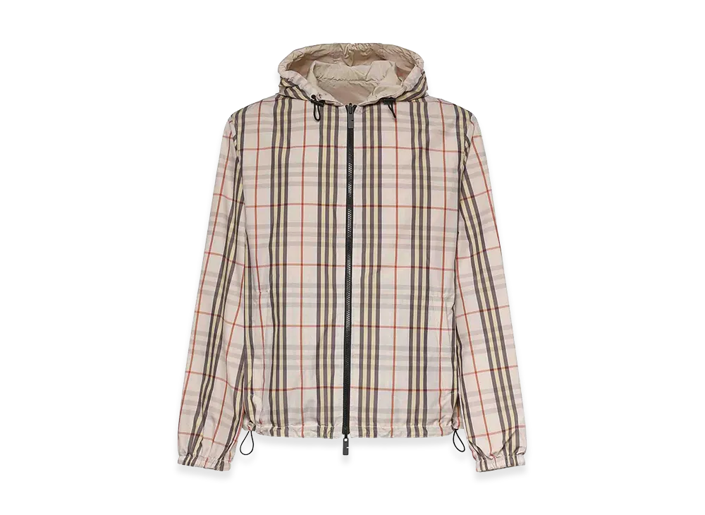 Burberry Check Reversible Hooded Jacket "Beige"