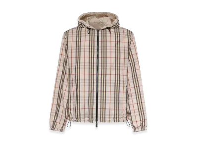 Burberry Check Reversible Hooded Jacket "Beige"