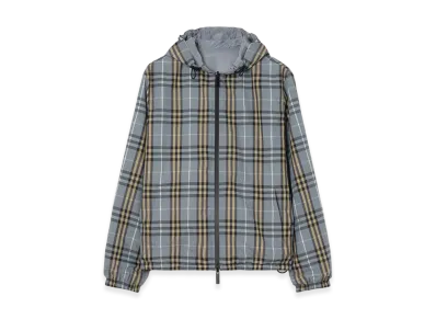 Burberry Reversible Check Hooded Jacket "Wave Blue"