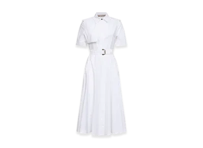 Burberry Women's Poplin Shirt Dress "White"