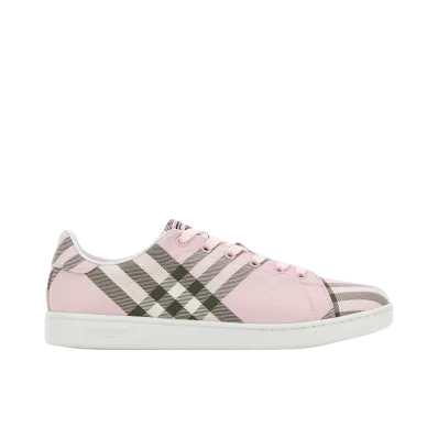 Burberry Women's Embroidered Canvas Sneakers "Checked"
