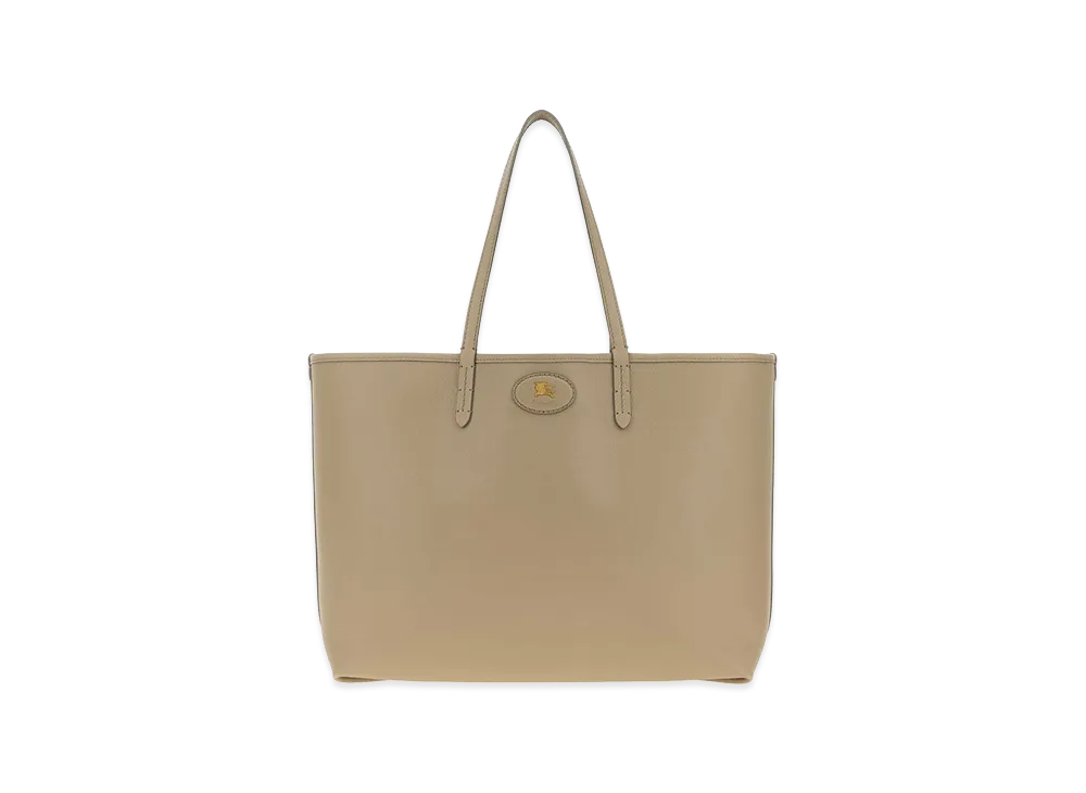 Burberry Women's Dove Leather Reversible Shopping Bag "Mallowpink/Gray"