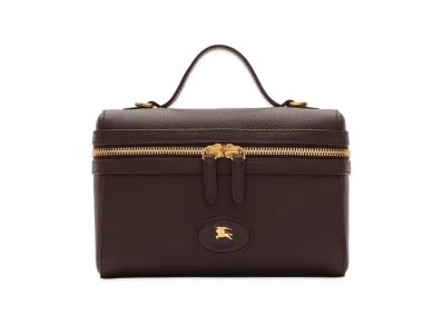 Burberry Women's Bloomsbury Vanity Bag "Peat Brown/Sand Beige"