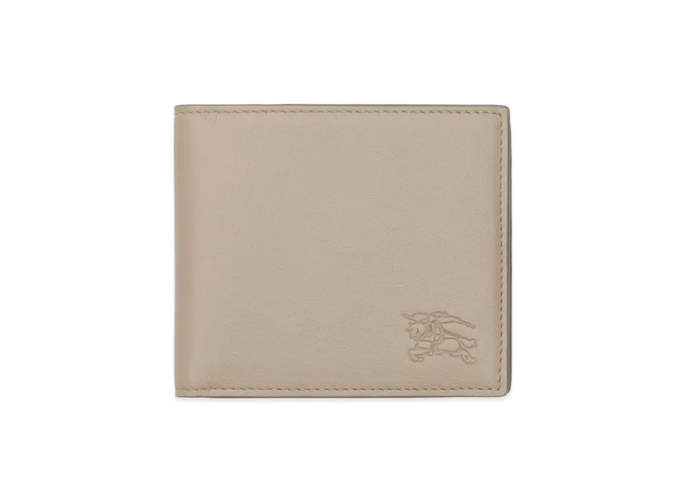 Burberry Pop Check Bifold Wallet "Mushroom Beige/Pebble Beige"