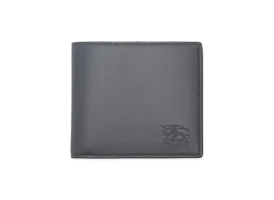 Burberry Pop Check Bifold Wallet "Wave Blue"