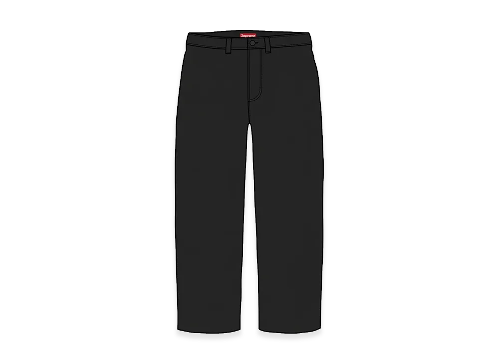 Supreme Chino Pant "Black" (26FW)