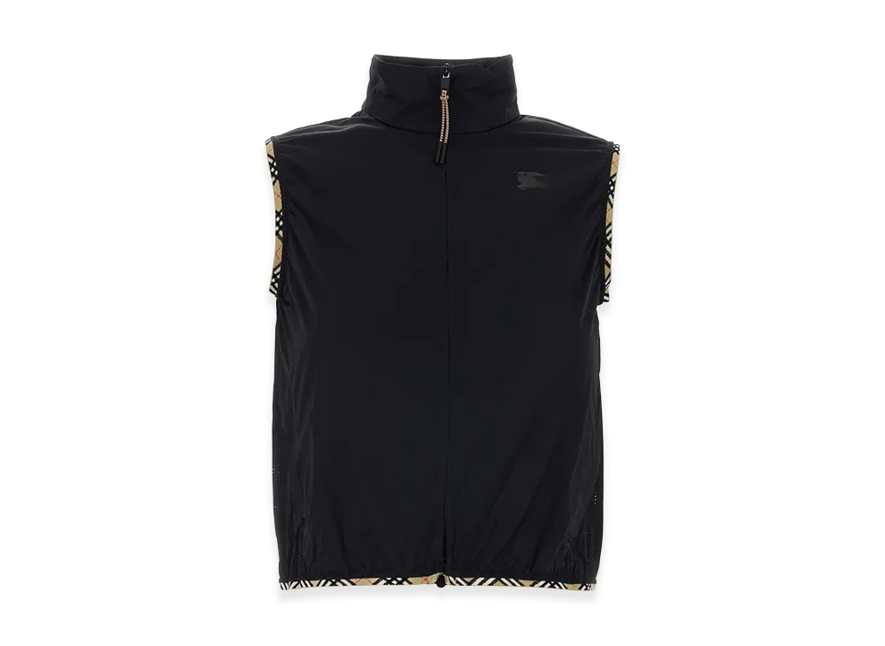 Burberry Women's Stretch Nylon Sleeveless Jacket "Black"