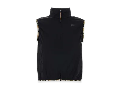 Burberry Women's Stretch Nylon Sleeveless Jacket "Black"