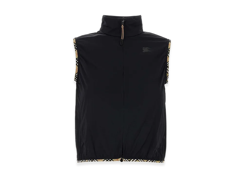 Burberry Women's Stretch Nylon Sleeveless Jacket "Black"