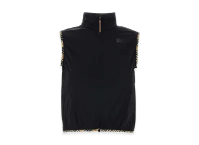 Burberry Women's Stretch Nylon Sleeveless Jacket "Black"