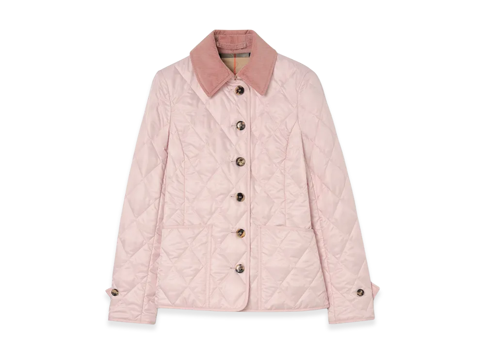 Burberry Women's Quilted Jacket "Mallow Pink"