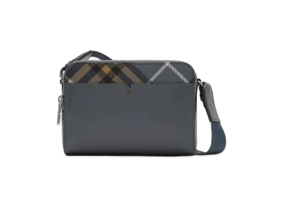 Burberry Pop Check Crossbody Bag "Wave Blue"