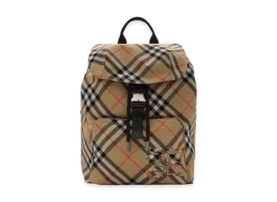 Burberry Check Backpack "Sand Beige"