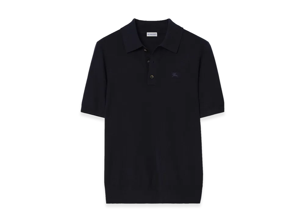 Burberry Cashmere Polo Shirt "Navy"