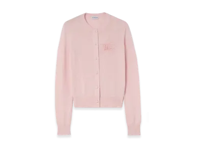 Burberry Women's EKD Cotton Wool Cardigan "Mallow Pink"