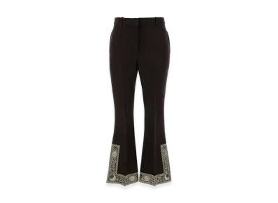 Burberry Women's Wool Blend Flared Pant "Brown/Chocolate"