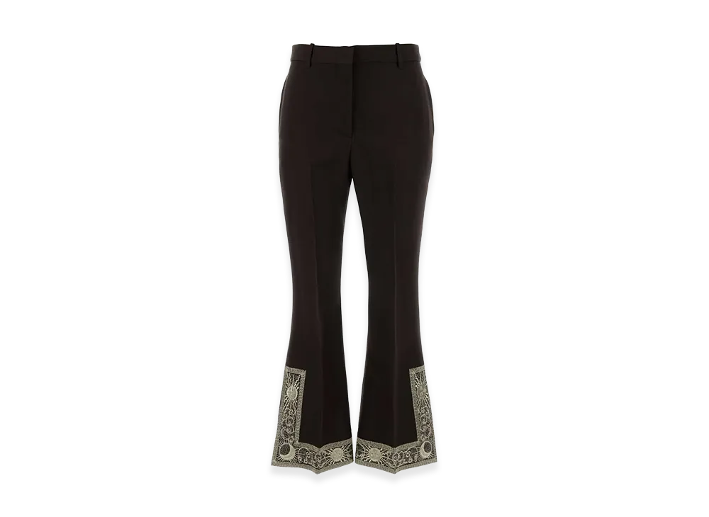 Burberry Women's Wool Blend Flared Pant "Brown/Chocolate"