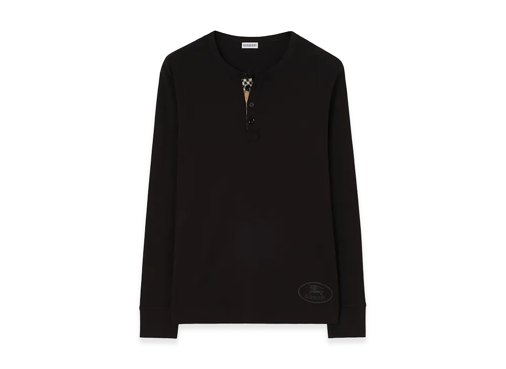 Burberry Stretch Cotton T-Shirt "Black"