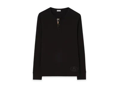 Burberry Stretch Cotton T-Shirt "Black"
