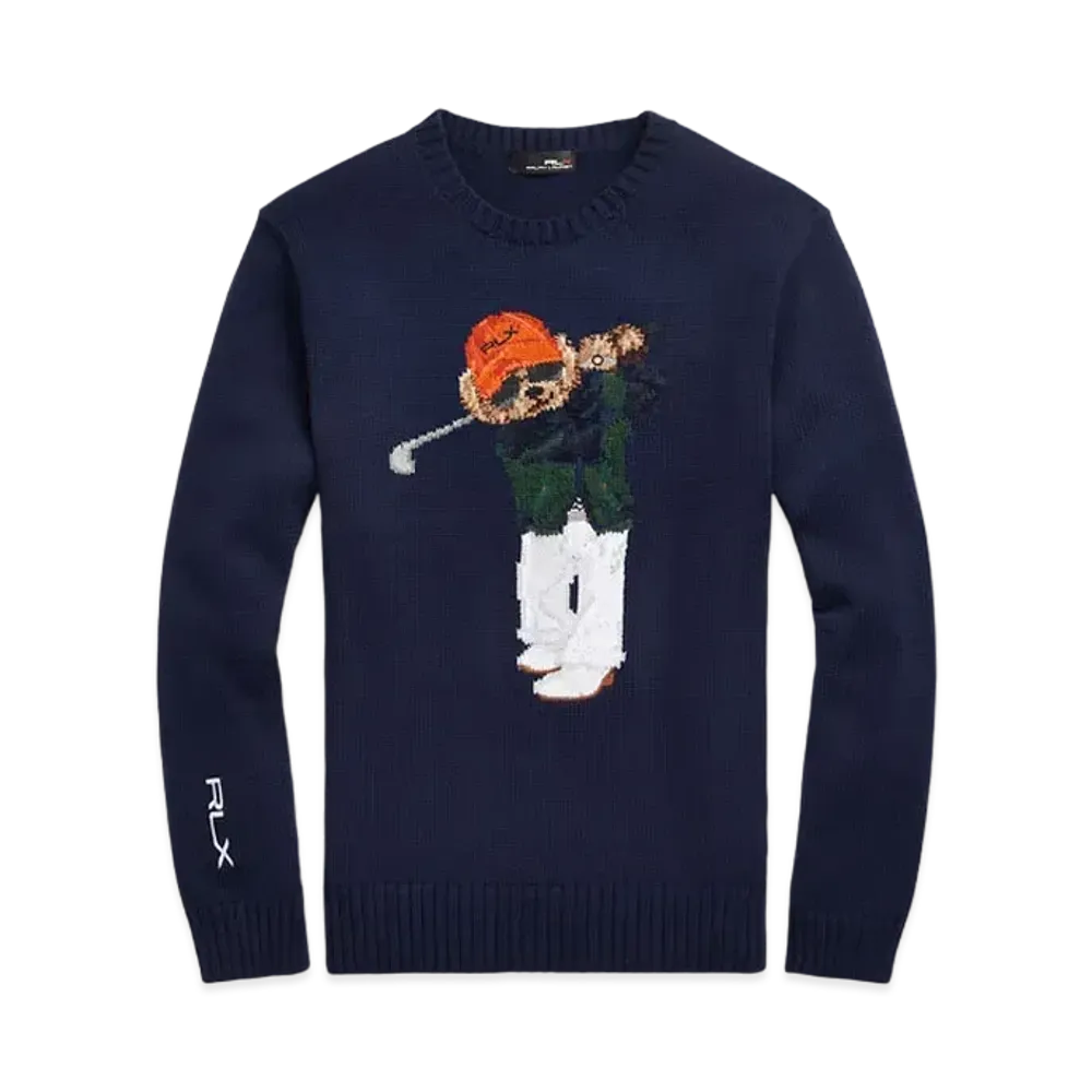 Polo Ralph Lauren Polo Bear Cotton-Blend Sweater "Navy"