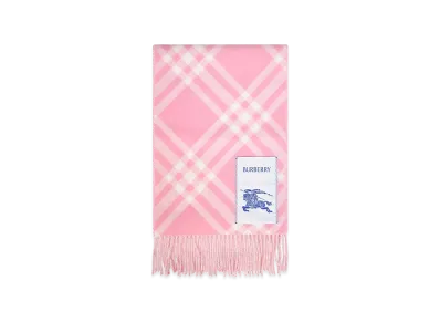 Burberry Embroidered Cashmere Scarf "Checked"