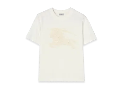 Burberry Women's EKD Cotton Tee "Chalk White"