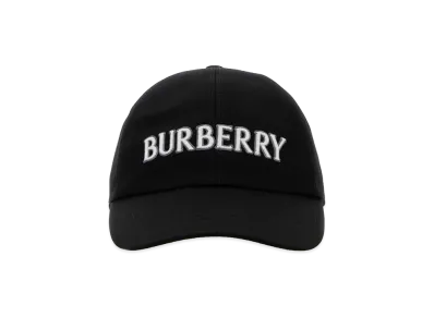 Burberry Women's Gabardine Baseball Cap "Black"