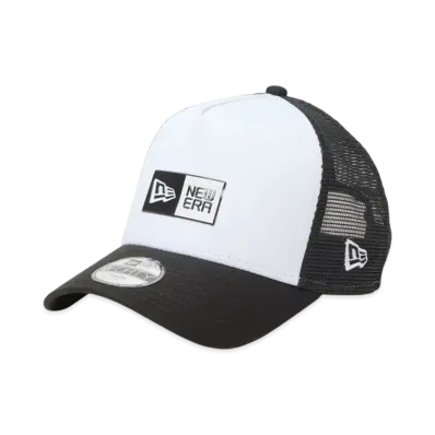 NEW ERA Youth 9Forty A-Frame Tracker Box Logo "White/Black"