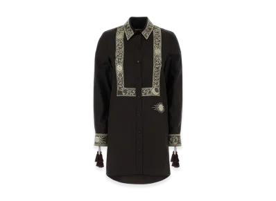 Burberry Women's Silk Shirt Dress "Brown/Chocolate"
