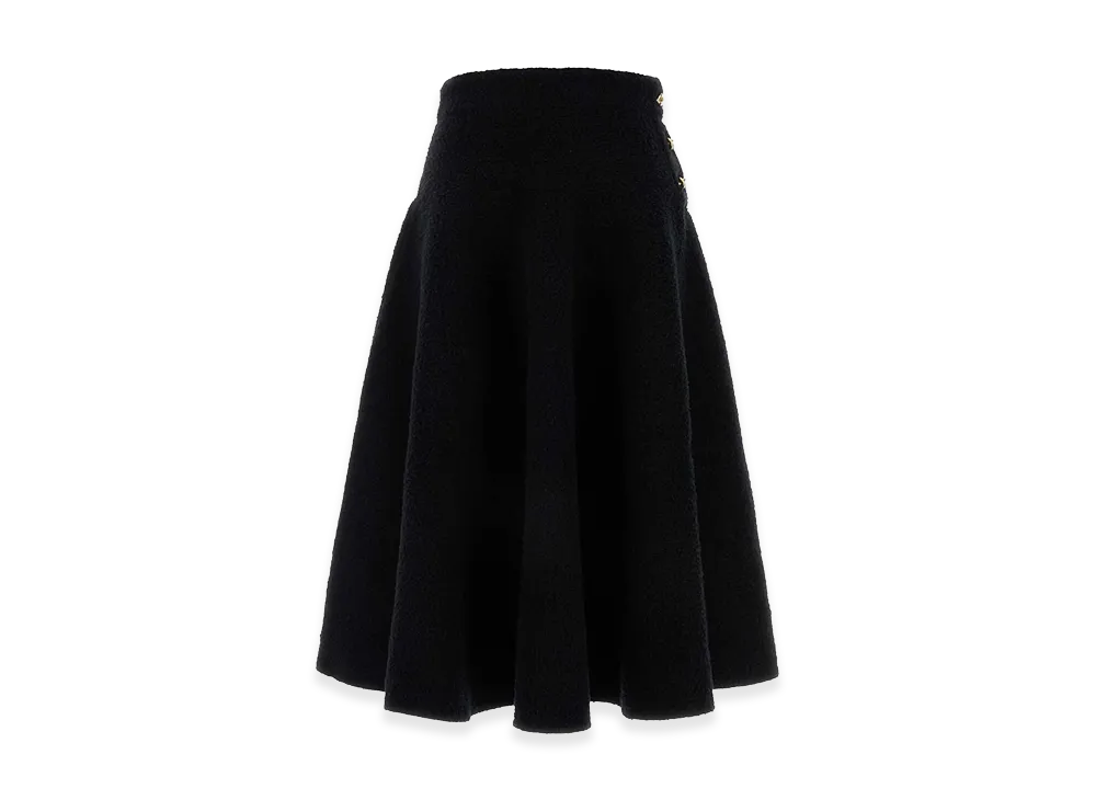 Bottega Veneta Women's Stretch Cotton Blend Skirt "Black"