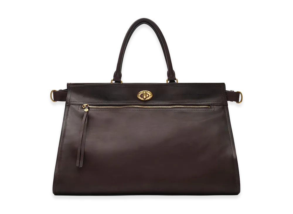 Burberry Extra Large Hampstead Tote "Peat Brown"