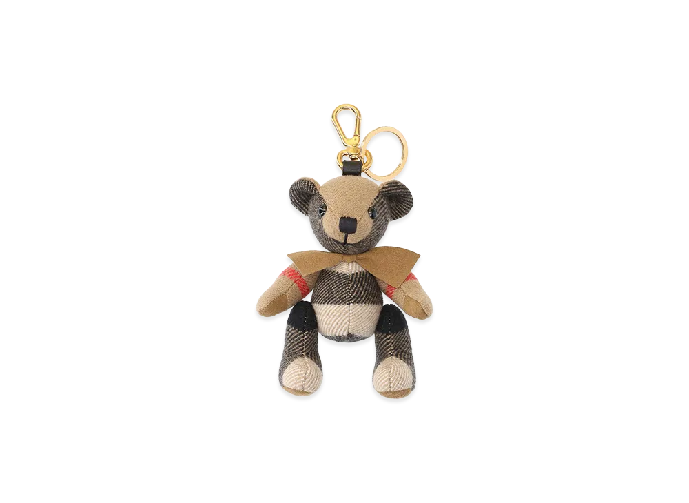 Burberry Women's Thomas Bear Keychain Charm "Beige"