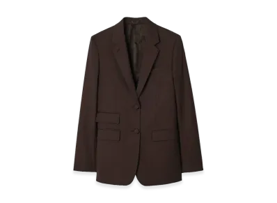 Burberry Women's Wool Tailored Jacket "Carbon Brown"
