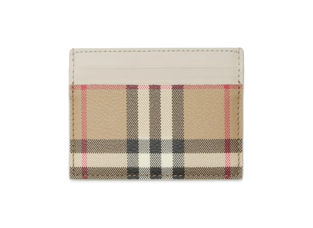 Burberry Women's Check Card Case "Archive Beige/Soap Beige"