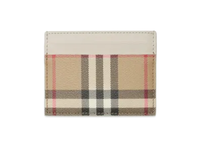 Burberry Women's Check Card Case "Archive Beige/Soap Beige"