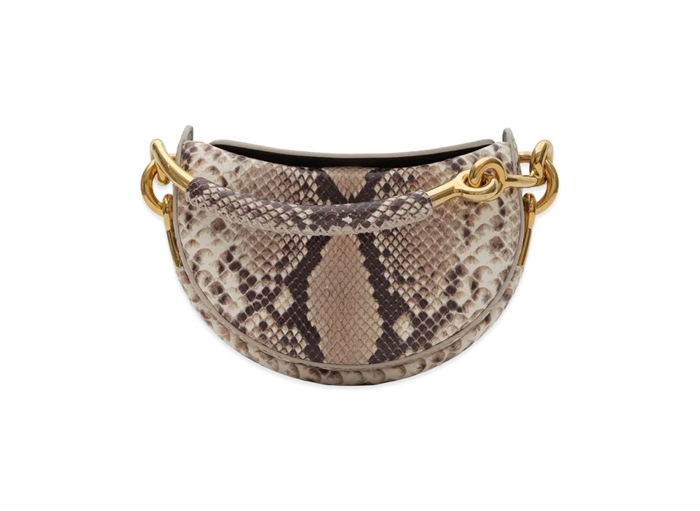 Burberry Women's Bridle Clutch Bag "Natural/Dark Brown"