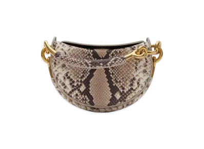 Burberry Women's Bridle Clutch Bag "Natural/Dark Brown"