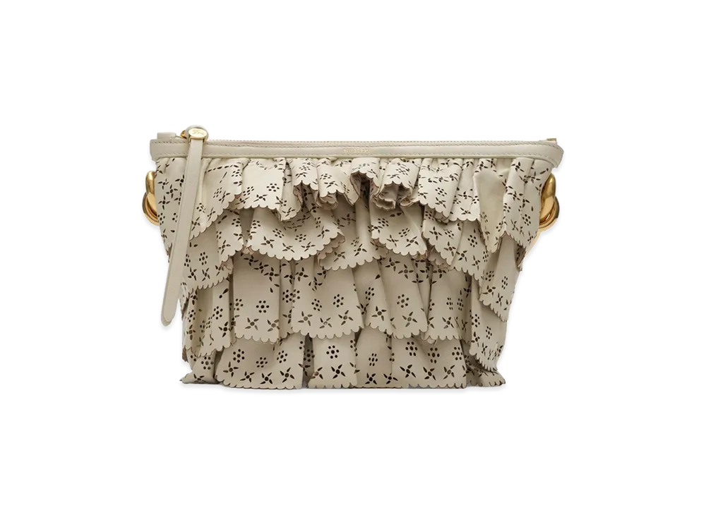 Burberry Women's Mini Ruffle Bag "Soap Beige"